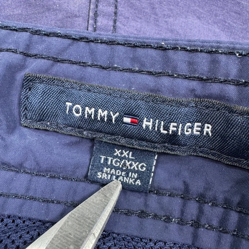 Tommy‎ Hilfiger Mens Lined Swim Trunks Board Shorts Blue/Purple XXL Drawstring